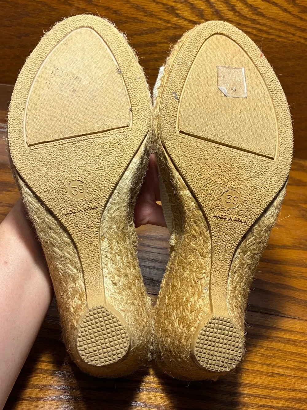 Patricia Green Canvas Bow Espadrille Slide Sandals Cream Size EU 39 US 8.5